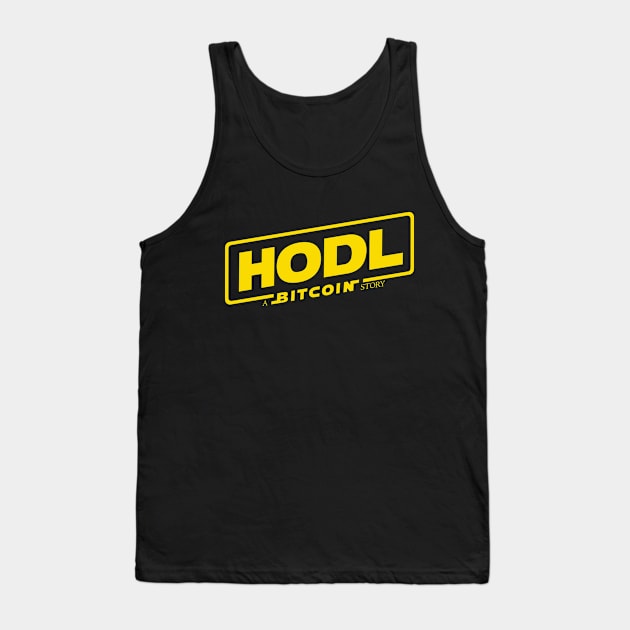 HODL - Bitcoin story Tank Top by artpol